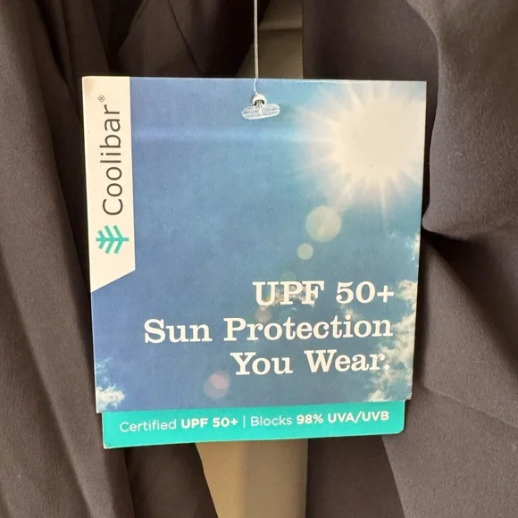 Coolibar NWOT kimono 👘 UPF 50 Navia black XL never worn washed once & hung dry! - Picture 6 of 9